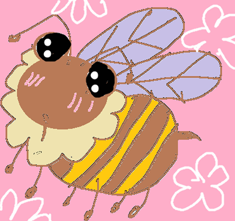 ふわふわミツバチ