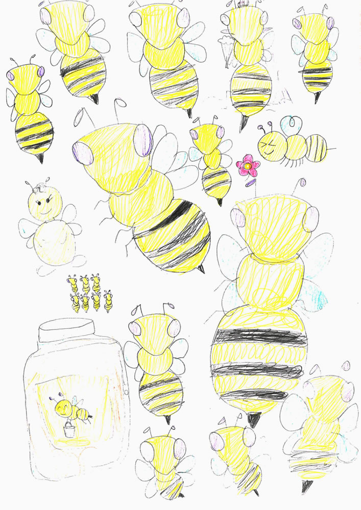 ミツバチのイラスト