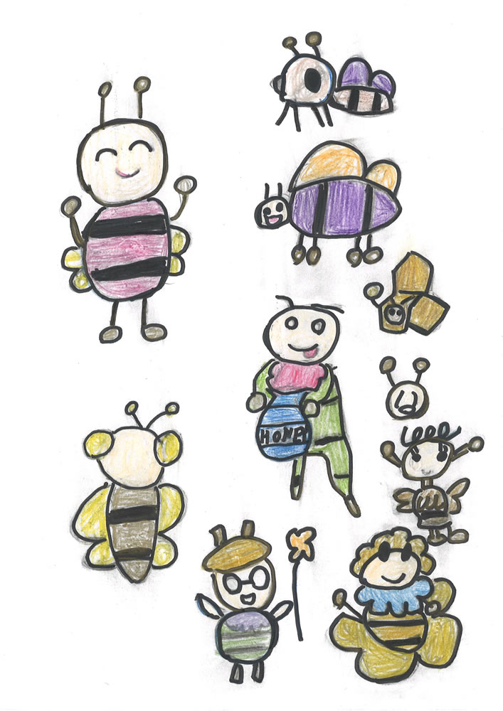 ミツバチのイラスト
