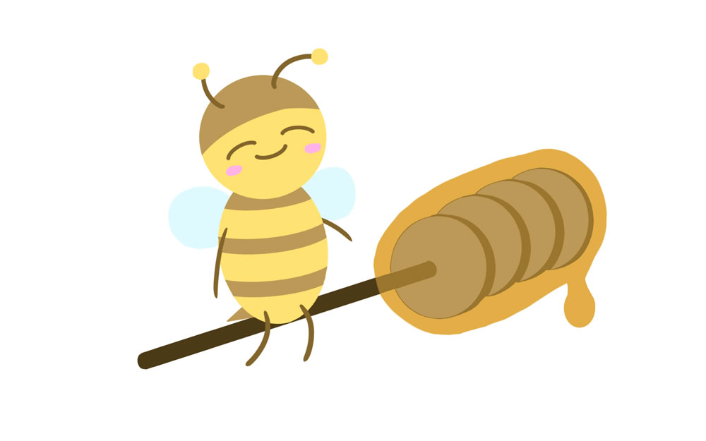 おいしいハチミツとしあわせなミツバチ
