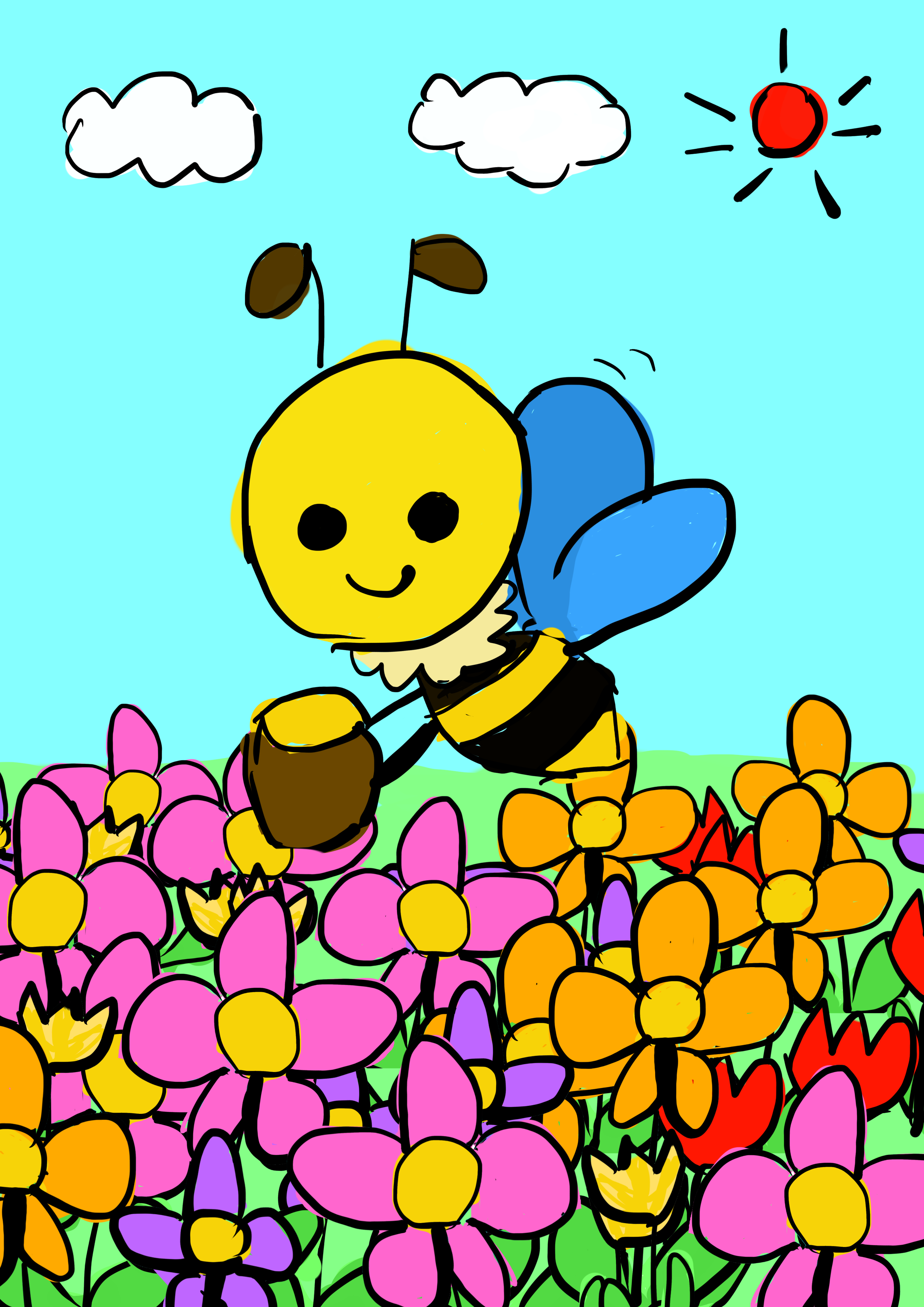 春のお花畑