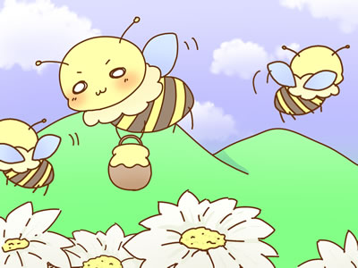 ハチミツ集め